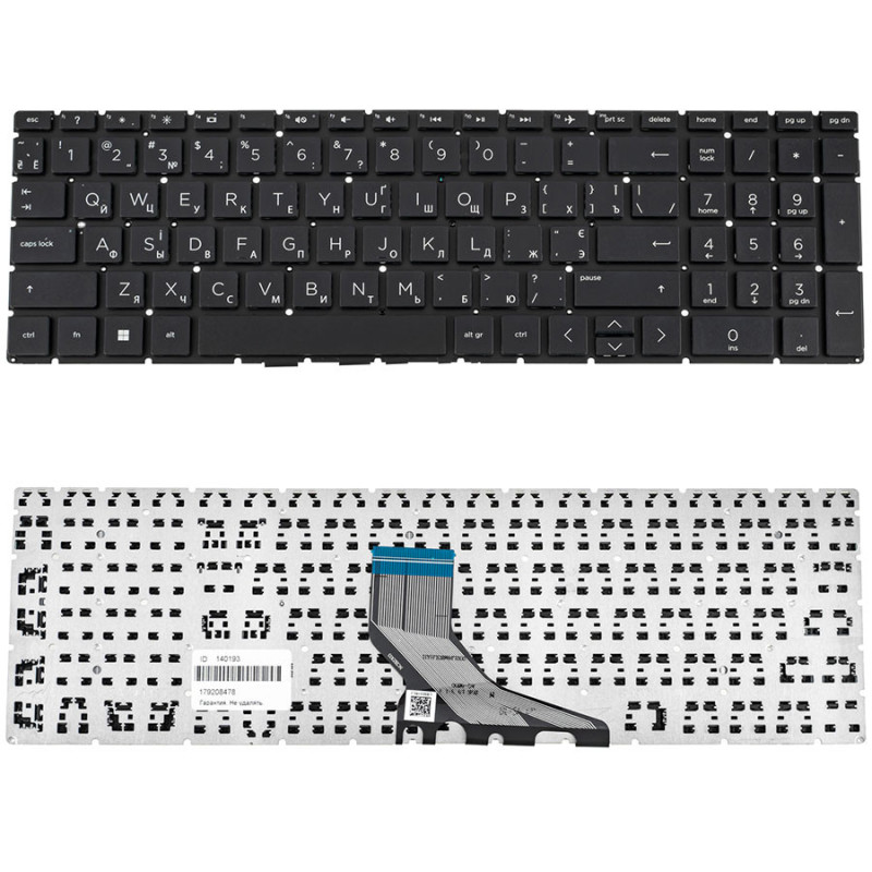 Клавіатура для ноутбука HP 250 G7 255 G7 без кадру ОРИГІНАЛ