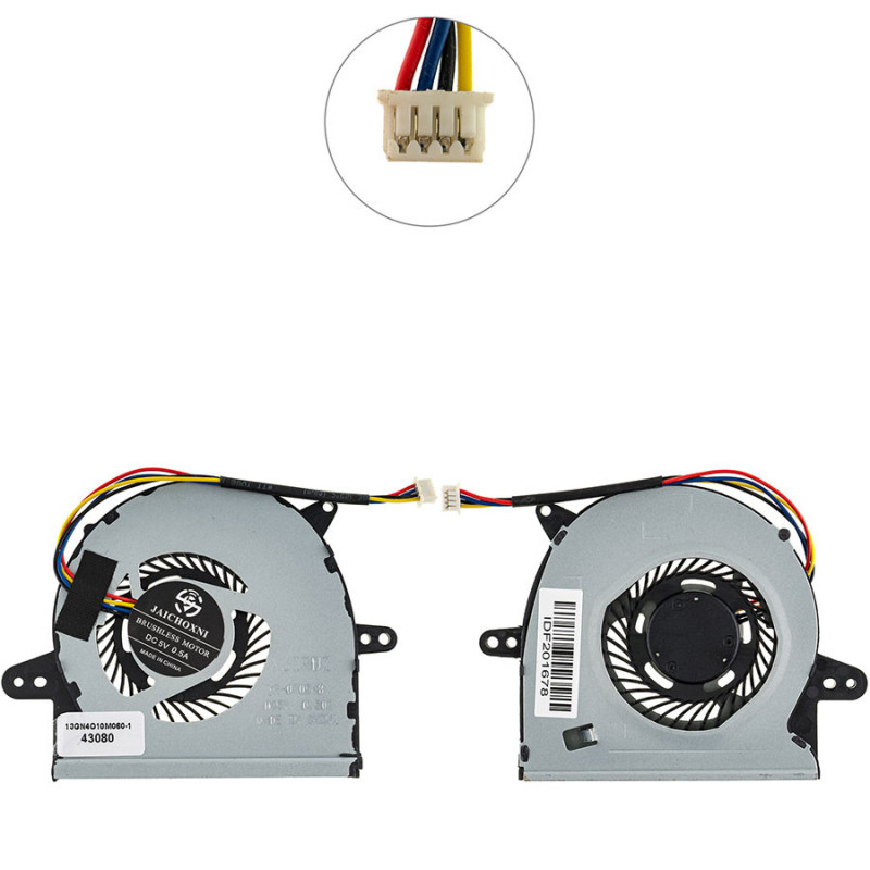 Вентилятор для ноутбука ASUS X401U X401V X501U X501V F501U 13GNMO10M070-1 13GN4O10M060-1 13GN4O10M060 13GN4O10M060-2 13GNMO10M0