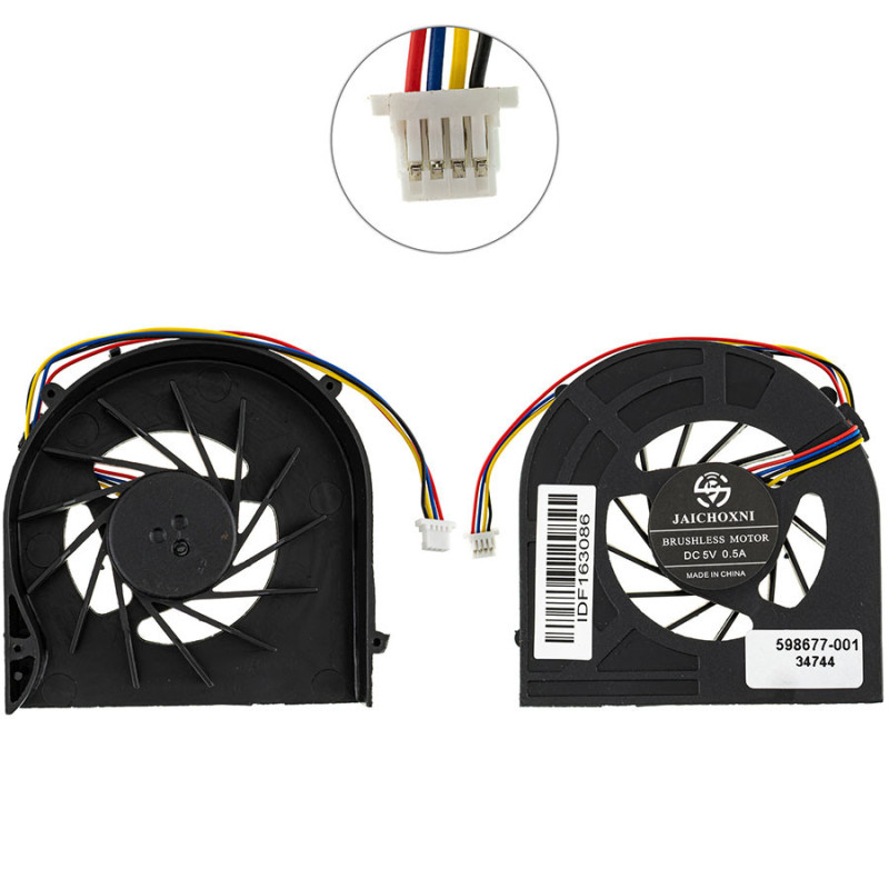 Вентилятор для ноутбука HP PROBOOK 4520S 4525S 4720S 4PIN KSB0505HB 598677-001 613291-001 598677 613291 Вентилятор для ноутбука HP PROBOOK 4520S 4525S 4720S 4PIN KSB0505HB 598677-001 613291-001 598677 613291