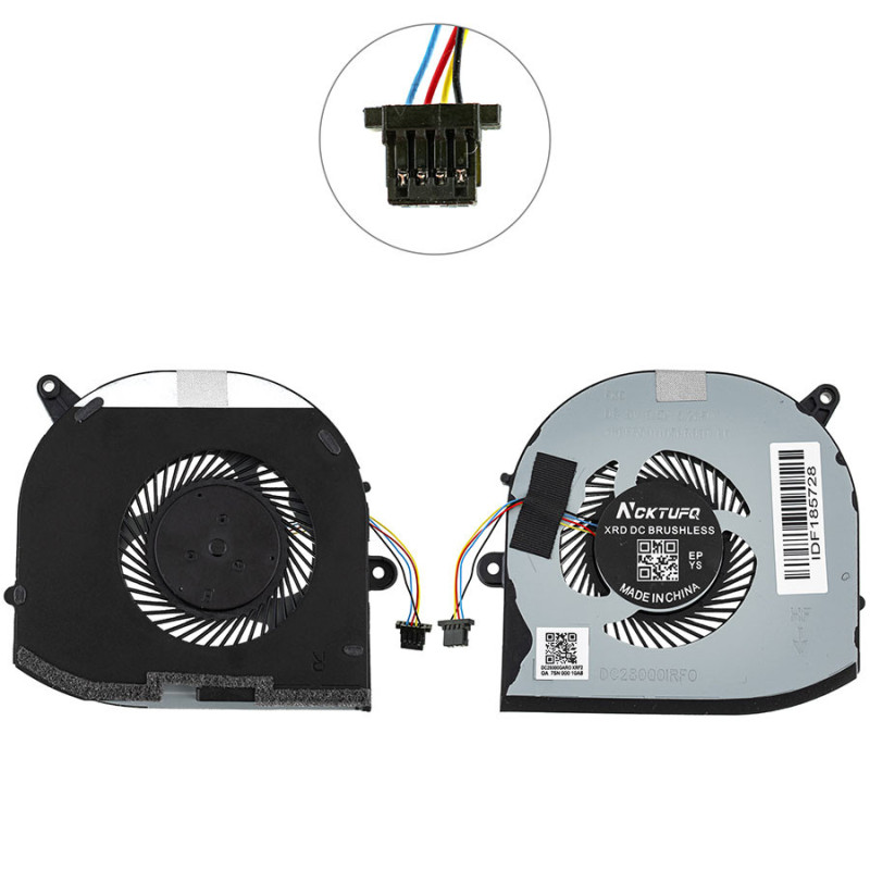 Вентилятор Dell DC28000NHD0 0V9H8N 008YY9 08YY9 DFS501105PR0T 0F01PX F01PX NS75C00-18L25 XRDFS501105BL0T DC28000GAR0 NS75C00