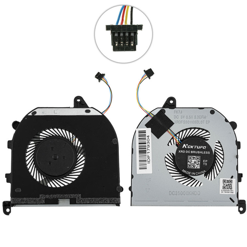 Вентилятор для ноутбука DELL XPS 15 9570 08YY9 008YY9 DFS501105PR0T 0F01PX F01PX NS75C00-18L25 NS75C00 18L25 Вентилятор для ноутбука DELL XPS 15 9570 08YY9 008YY9 DFS501105PR0T 0F01PX F01PX NS75C00-18L25 NS75C00 18L25