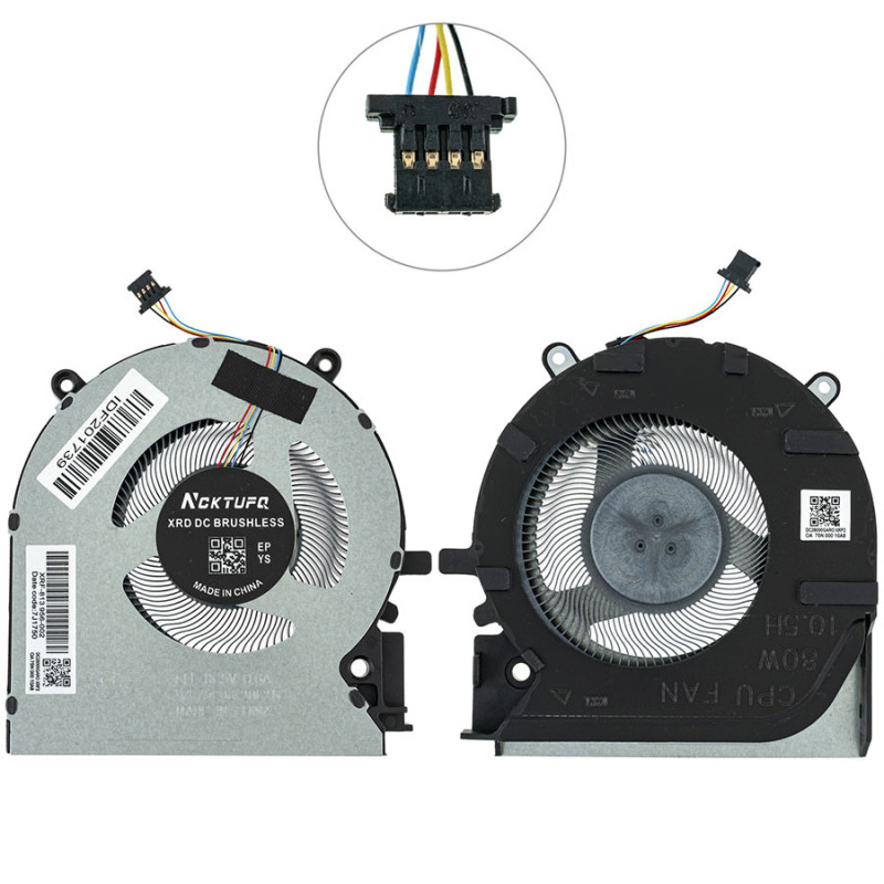 Вентилятор для ноутбука HP Victus 16-E CPU FAN 80 W Вентилятор для ноутбука HP Victus 16-E CPU FAN 80 W