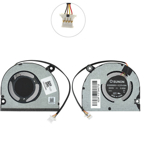 Вентилятор для ноутбука ACER AV15-53 23.KLLN2.001 EG50050S1-1C270-S9A DC280015250 AV15 EG50050S1 1C270 S9A