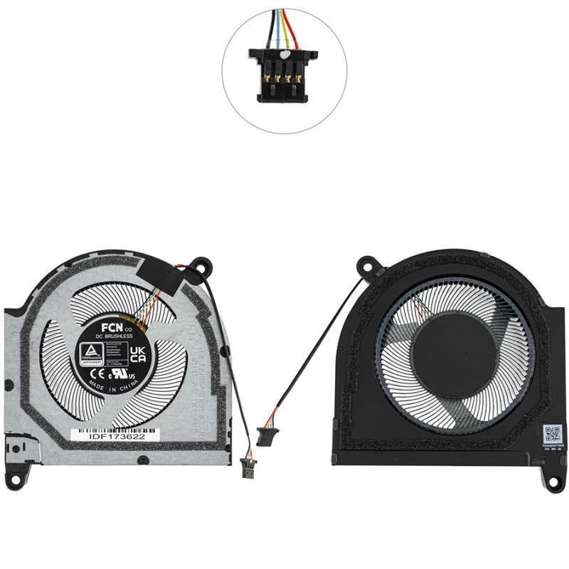 Вентилятор ACER R8DJ SFX16-61G-R21B SFX16-61G-R62X R12Z R318 23.KN8N7.001 23.KN8N7.003 FCNDQ5D577E027 DFS5L22H05G86D FQK2 KN8N7