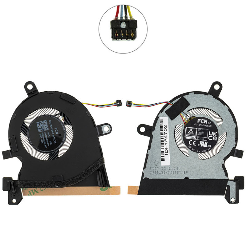 Вентилятор для ноутбука Asus ROG Flow X13 GV302XA GV302XI CPU FAN 5 V 0.8 A 13NR0EN0T04011 6033B0122101 FCN FQ6T DFS5L22H05B857