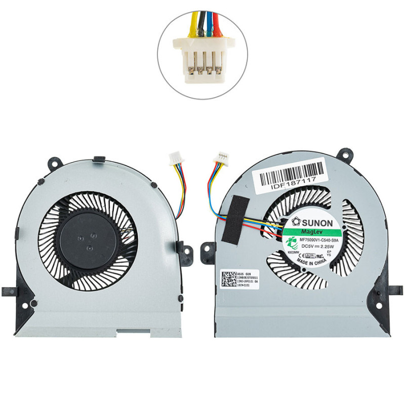 Вентилятор для ноутбука Asus ROG Strix GL502VS GL502VY CPU FAN 14 мм 13NB0BJ0T06011