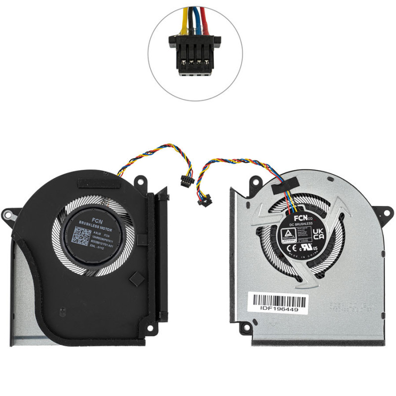 Вентилятор для ноутбука ASUS ROG Strix G16 G614JV 12 V CPU FAN 13NR0D90P07011