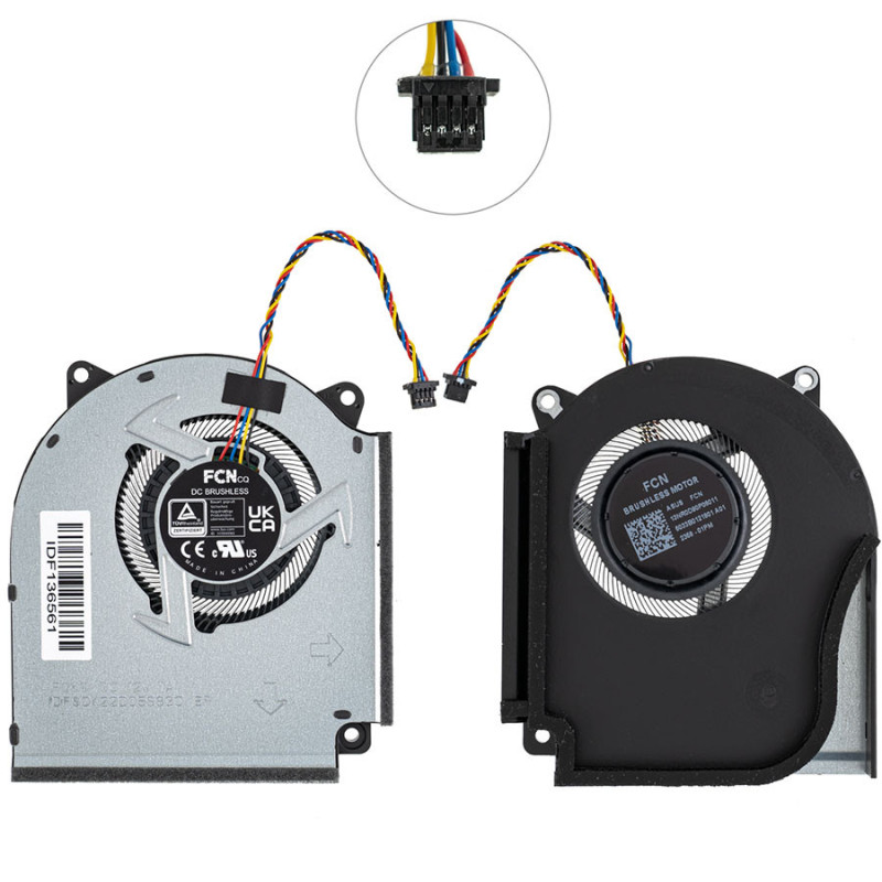 Вентилятор для ноутбука ASUS ROG Strix G16 G614JV 12 V GPU FAN 13NR0D90P08011