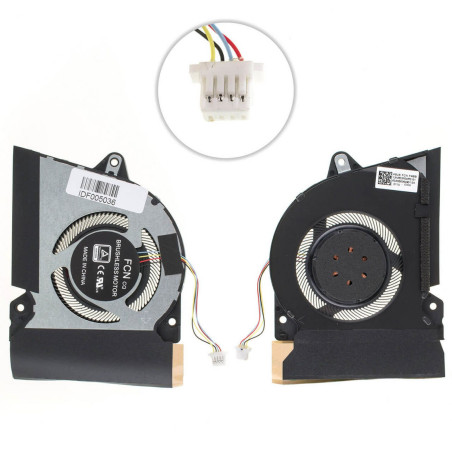 Вентилятор ASUS ROG Zephyrus G14 GA401QE 13NR05S0AP0101 GA401QE-HZ119T GA401QE-HZ092 GA401QE-HZ090T K2224T DFSCK22D05883K HZ092