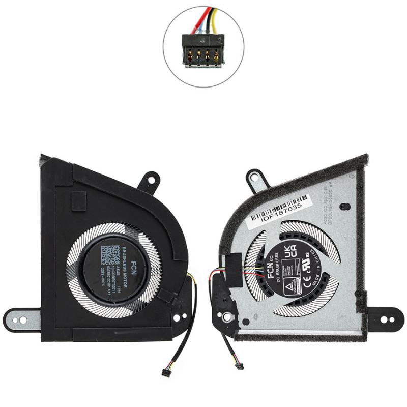 Вентилятор для ноутбука Asus ROG Zephyrus M16 GU604VI GU604VY GPU FAN 12 V 13NR0BR0T03011 6033B0120101 DFSCL42P16593C