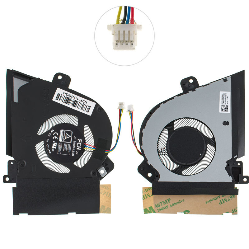 Вентилятор ASUS TUF Dash F15 FX516PR FX516EN FX516PC FX516PE FX516PM 90NR0651-M03750 90NR0651-M00070 90NR0651-M03740 M00670