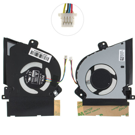 Вентилятор ASUS 90NR0651-M00660 FX516PR-HN106 FX516PR-HN002 FX516PR-AZ105 FX516PR-AZ024 FX516PR-AZ019 13NR0760P02011 90NR0653