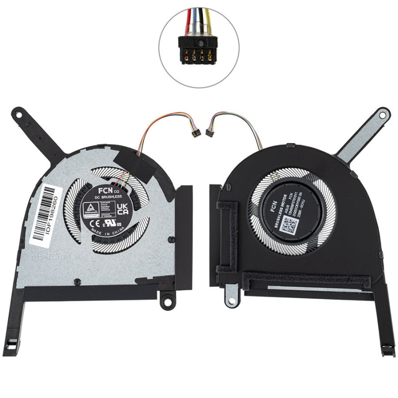 Вентилятор ASUS M00B50 LP031 LP023 LP061 LP110 FA507NV-LP109 FCN FP88 DFSCK22D05883E DQ5DC81F000 13NR09F0T01111 13NR0CJ0T07011