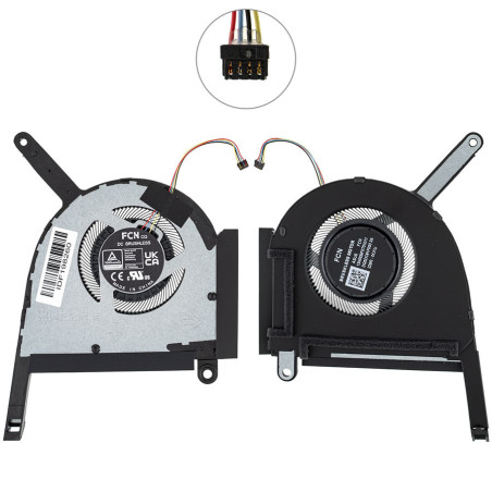 Вентилятор ASUS M00B50 LP031 LP023 LP061 LP110 FA507NV-LP109 FCN FP88 DFSCK22D05883E DQ5DC81F000 13NR09F0T01111 13NR0CJ0T07011