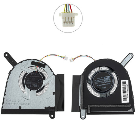 Вентилятор Asus TUF Gaming FA607PV FX607JV 90NR0IX4-M001L0 QT032 13NR0HW0M03011 6033B0131401 DFSCL12E16486P DFSCK22D05883P 6033