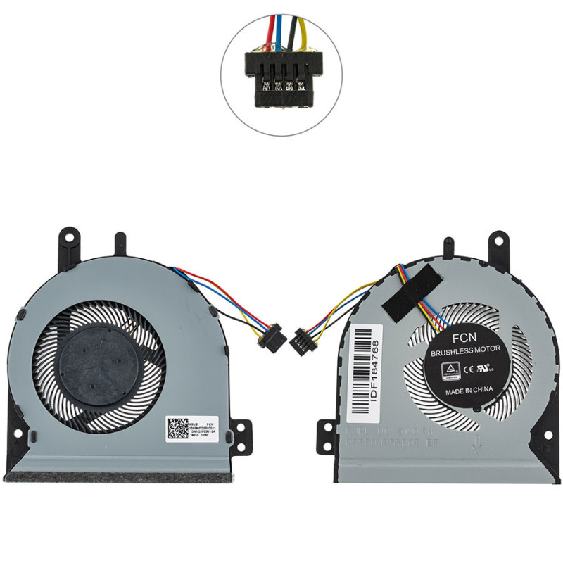Вентилятор для ноутбука Asus VivoBook X442UA X442UN 13NB0FG0P03011 13NB0FG0AM0101 FJPLDFS501105PR0T 13N1-2JP0301 13N1 2JP0301