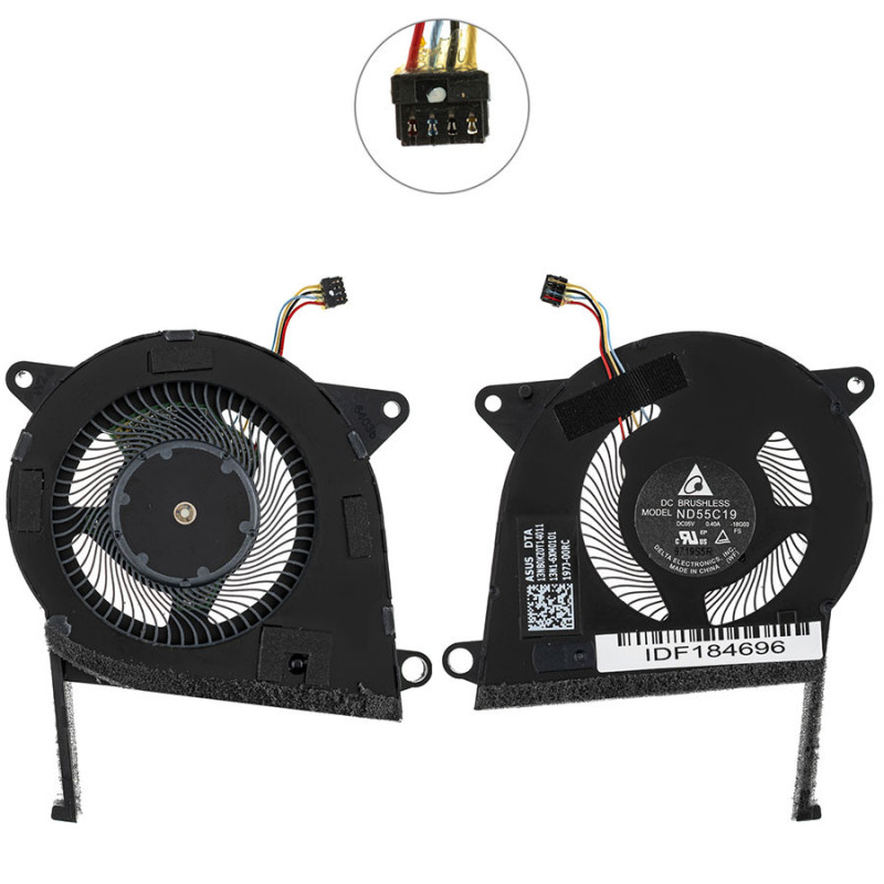 Вентилятор Asus Zenbook UX392FA UX392FN UX392FA-AB002T UX392FA-AB007T ND55C19-18G03 13N1-6XM0101 ND55C19 18G03 AB002T AB007T