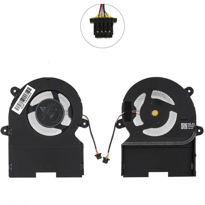 Вентилятор для ноутбука Asus Zenbook Duo UX582LR UX582LR-H2026R UX582LR-H2025R ND85C35-20D21 13N1-BYM0501 H2026R ND85C35 BYM050