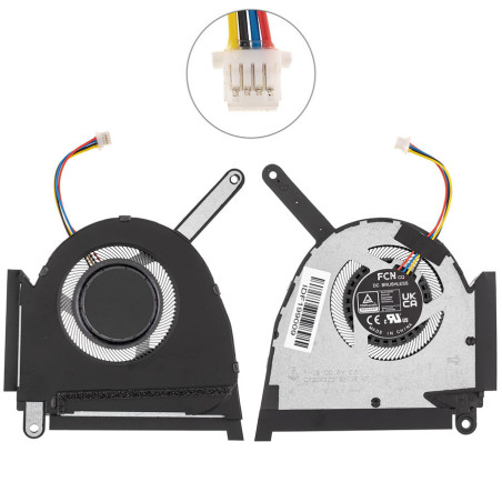 Вентилятор ASUS TUF Dash FX517ZC FX517ZE 13NR0950P01011 90NR09L3 M00H30 M005M0 HN098 HN058 DQ5D587G004 22C3-05AW DFS5K22305283E