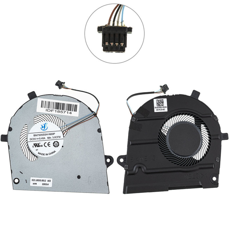 Вентилятор для ноутбука Dell Inspiron 7300 Vostro 5300 0RDX8W RDX8W 0RDVG5 RDVG5 023.100j0.0012 100j0 Вентилятор для ноутбука Dell Inspiron 7300 Vostro 5300 0RDX8W RDX8W 0RDVG5 RDVG5 023.100j0.0012 100j0