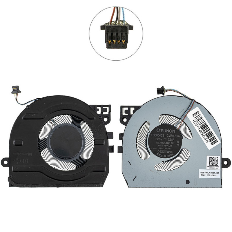 Вентилятор для ноутбука Dell Latitude 5320 EG50040S1-CM30-S9A 023.100LA.0021 0CJCNP EG50040S1 CM30 100LA S9A 0021 Вентилятор для ноутбука Dell Latitude 5320 EG50040S1-CM30-S9A 023.100LA.0021 0CJCNP EG50040S1 CM30 100LA S9A 0021
