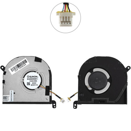 Вентилятор для ноутбука Dell XPS 15 9500 9510 Precision 5550 5560 0DJH35 DC28000OSS0 009RK6