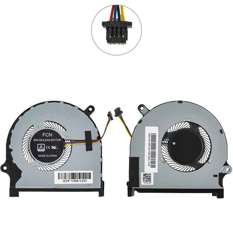 Вентилятор для ноутбука Dell Inspiron 7590 7591 DFS5K22115371D 0861FC Вентилятор для ноутбука Dell Inspiron 7590 7591 DFS5K22115371D 0861FC
