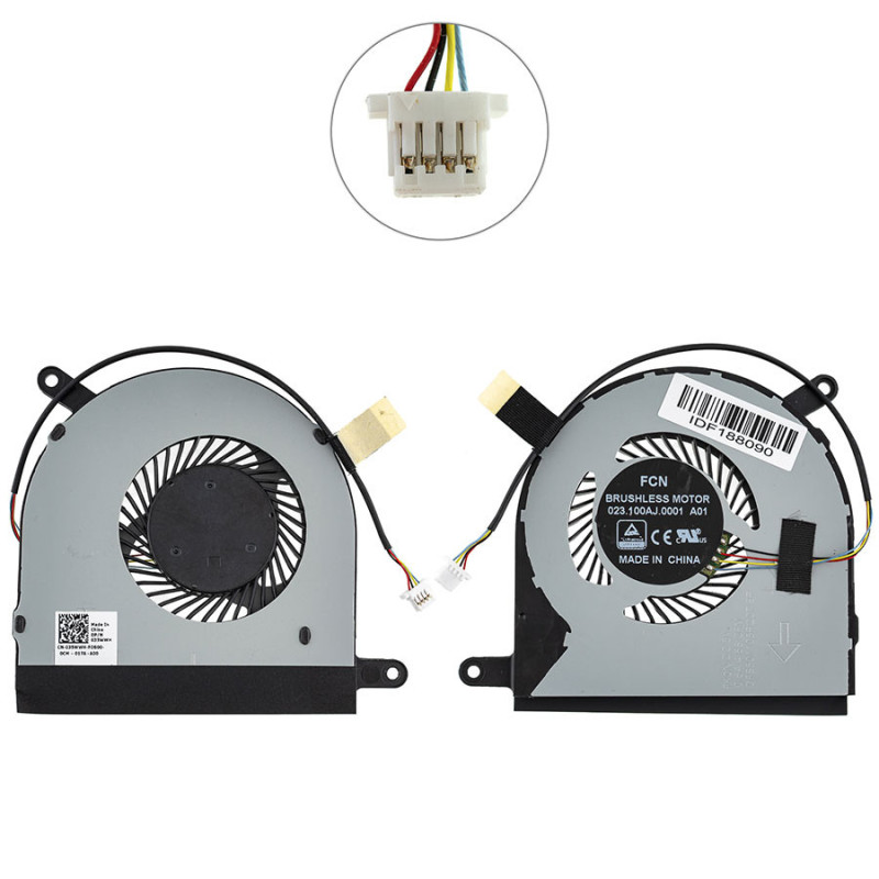 Вентилятор для ноутбука Dell Inspiron 7773 7778 7779 023.100AJ.0011 0YJ94J DFS501105PQ0T 035WWH 100AJ Вентилятор для ноутбука Dell Inspiron 7773 7778 7779 023.100AJ.0011 0YJ94J DFS501105PQ0T 035WWH 100AJ