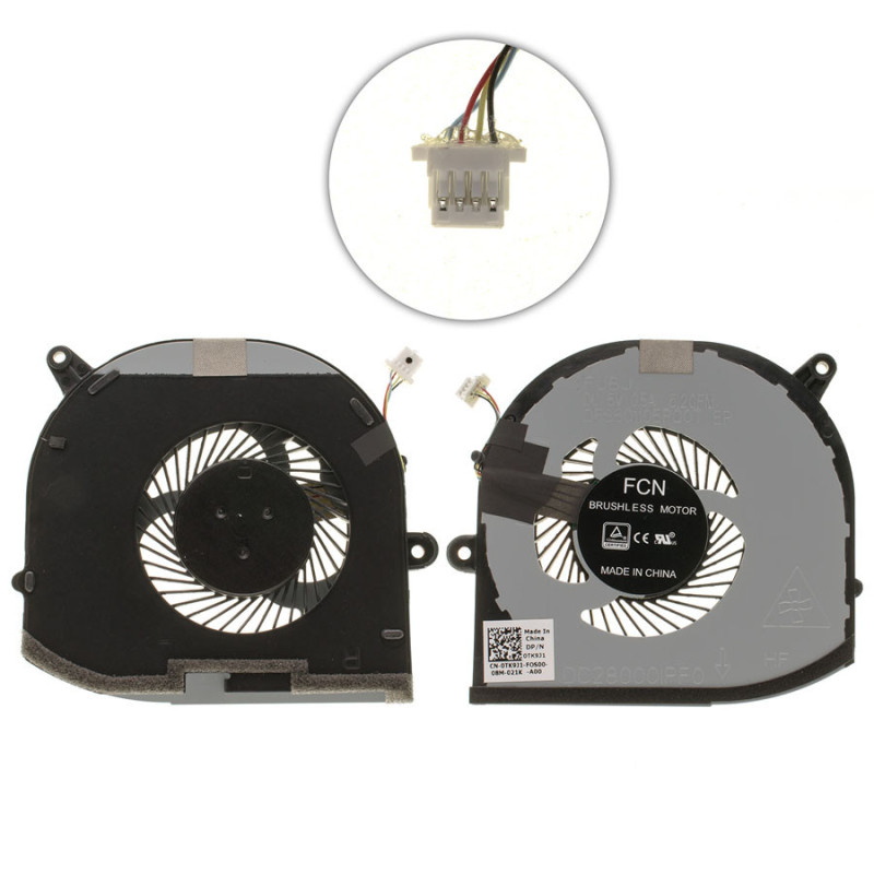Вентилятор для ноутбука DELL XPS 15 9570 TK9J1 008YY9 08YY9 DFS501105PR0T 0F01PX F01PX NS75C00-18L25 NS75C00 18L25 Вентилятор для ноутбука DELL XPS 15 9570 TK9J1 008YY9 08YY9 DFS501105PR0T 0F01PX F01PX NS75C00-18L25 NS75C00 18L25