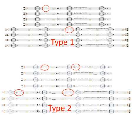 Підсвітка Samsung UN43J5200AGXZS UN43J5200AHXPA UN43J5200AKXZL