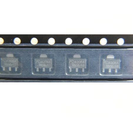 Микросхема ME6206A18PG XC6206P182PR 6206-1.8V SOT-89