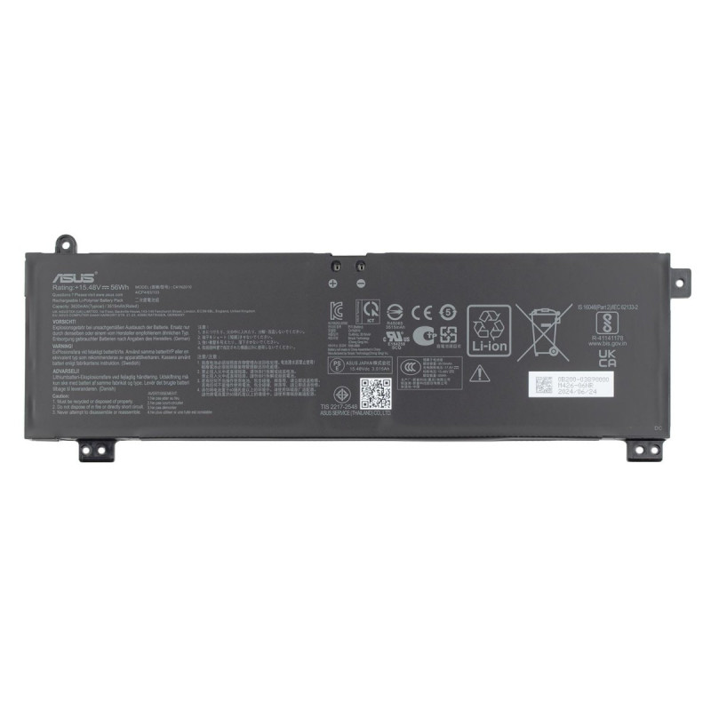 Батарея Asus G513 G713 FA507 FX507 FA707 FX707 15.48V 3620mAh 56Wh C41N2010 Батарея Asus G513 G713 FA507 FX507 FA707 FX707 15.48V 3620mAh 56Wh C41N2010