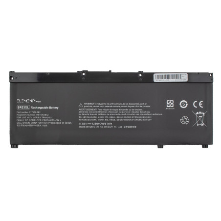 Батарея HP Pavilion Omen 15-CX 15-ce 15-cb 15-dc 15-cn 15-cp 15m-cp 17-cb 11.55V 51Wh 4380mAh SR03XL SR03052XL SR03052XL