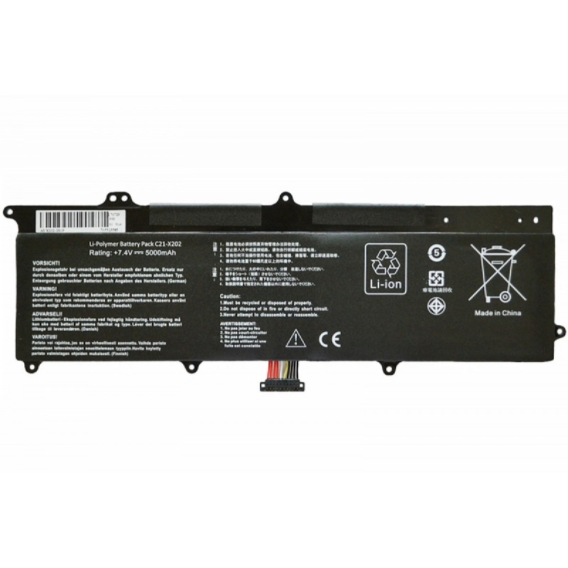 Батарея Asus VivoBook S200 S200E X201E X201E X202 X202E C21-X202 7.4V 5000mAh Батарея Asus VivoBook S200 S200E X201E X201E X202 X202E C21-X202 7.4V 5000mAh