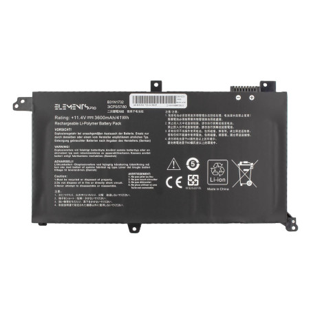 Батарея Asus VivoBook X430UA X430UF X430UN X430FA X430FN X571LH X571GT F571GT FX571GT K571LH 11.4V 3600mAh B31N1732