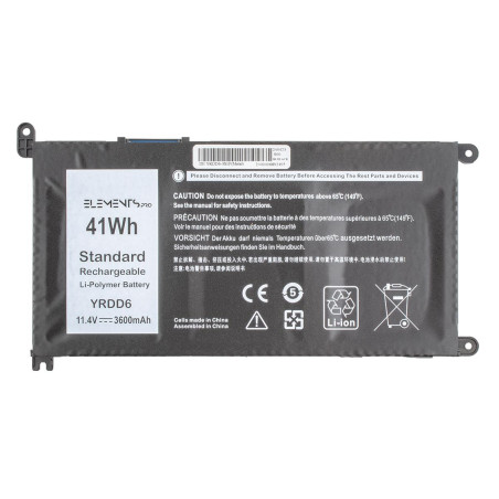 Батарея Dell Inspiron 3493 3793 5482 5485 5491 5493 5584 7586 3491 YRDD6 0YRDD6 1VX1H 01VX1H VM732 0VM732 11.4V 3600mAh