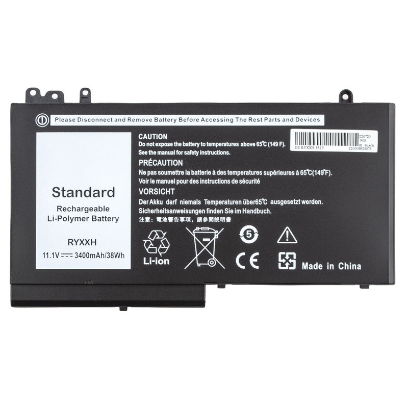 Батарея Dell Latitude M3510 E5470 E5270 E5250 E5470 E5550 E5570 11.1V 3400mAh 38Wh RYXXH RDRH9 XKWC7 XWDK1 Батарея Dell Latitude M3510 E5470 E5270 E5250 E5470 E5550 E5570 11.1V 3400mAh 38Wh RYXXH RDRH9 XKWC7 XWDK1