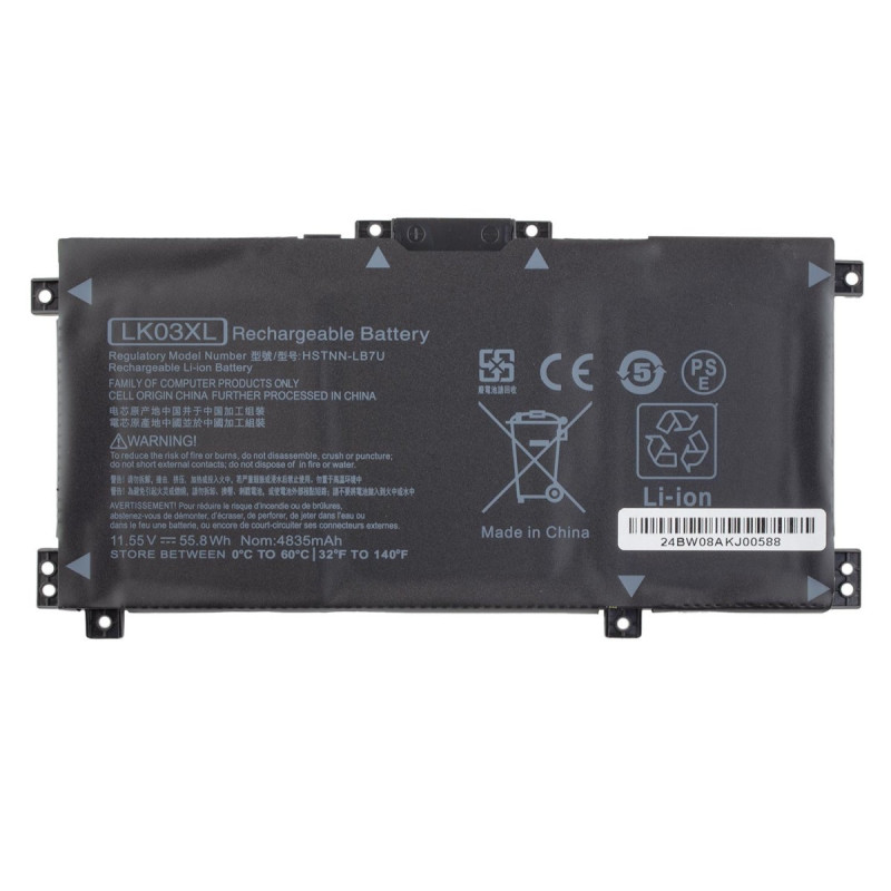 Батарея HP 15-BP 15-BQ 15-CN 15-CP 15-CR 17-AE 17-CE HSTNN-LB7U LK03048XL L09280-855 LK03XL LB7U 11.55V 55.8Wh 4835mAh Батарея HP 15-BP 15-BQ 15-CN 15-CP 15-CR 17-AE 17-CE HSTNN-LB7U LK03048XL L09280-855 LK03XL LB7U 11.55V 55.8Wh 4835mAh