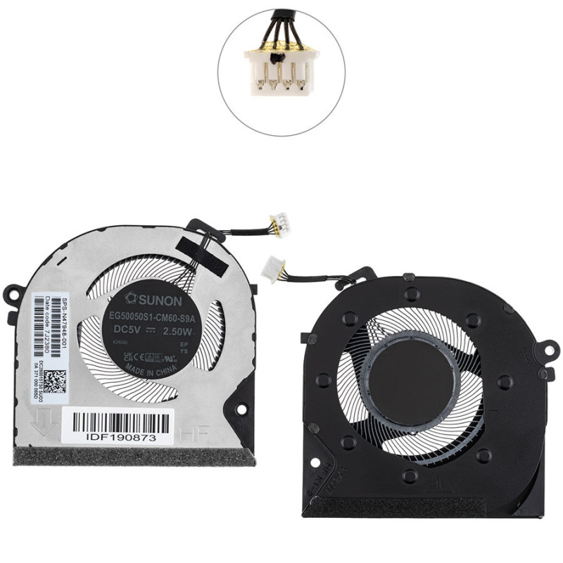 Вентилятор HP Envy x360 15-FE N49282-001 N47948-001 EG50050S1-CM51-S9A DC280015SS0 DC280015TS0 N49281 DC280015QS0 DC280015RS0 Вентилятор HP Envy x360 15-FE N49282-001 N47948-001 EG50050S1-CM51-S9A DC280015SS0 DC280015TS0 N49281 DC280015QS0 DC280015RS0