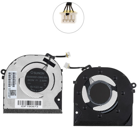 Вентилятор HP Envy x360 15-FE N49282-001 N47948-001 EG50050S1-CM51-S9A DC280015SS0 DC280015TS0 N49281 DC280015QS0 DC280015RS0