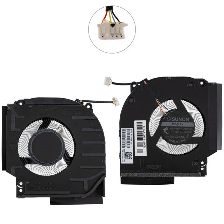 Вентилятор для ноутбука HP OMEN 16-WD 7Q7M4AV 16-wd0000 9S269AV MG75091V1-C190-S9A MG75091V1-C180-S9A N44738-001 DC280016GS0