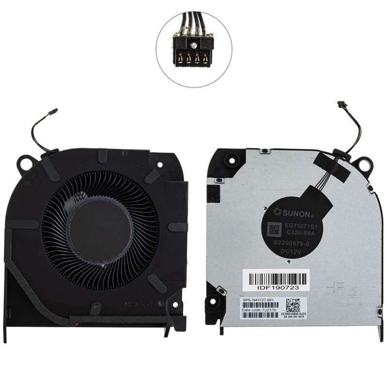 Вентилятор HP Omen 9 Slim Laptop 16-U 12V Transcend 16 16-u0000 765R9AV 765S0AV 765S3AV 7C0V4AV 7C0V5AV 7C0V6AV DC280016BS0 Вентилятор HP Omen 9 Slim Laptop 16-U 12V Transcend 16 16-u0000 765R9AV 765S0AV 765S3AV 7C0V4AV 7C0V5AV 7C0V6AV DC280016BS0