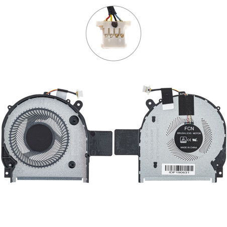 Вентилятор HP 15-cr0007na 15-cr0161nb 15-cr0402ng 15-cr0130nd 15-cr0930nd 15-cr0950nd 15-cr0091ms 15-cr0100ng cr0000nh cr0007nm