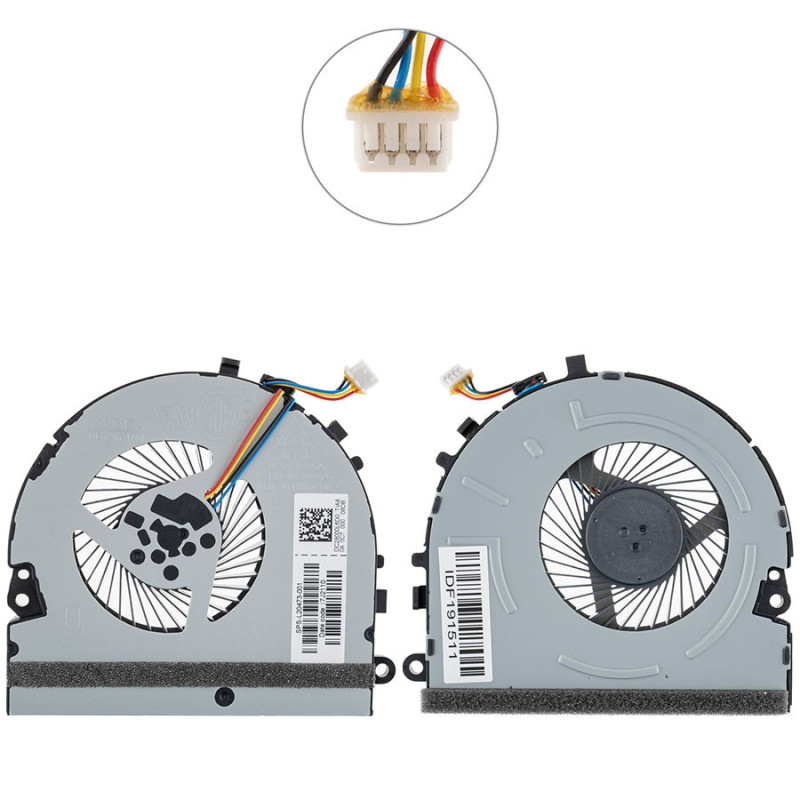 Вентилятор для ноутбука HP 15-DA000 4 pin L20473-001 L20470-001 L20474-001 DC28000JLF0 FS470805CLOT L20473 L20470 L20474