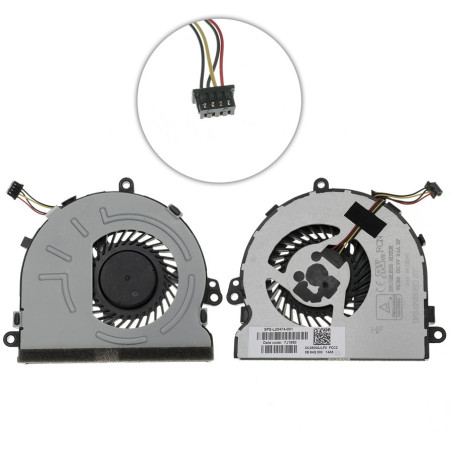 Вентилятор для ноутбука HP 15-DA000 4 pin L20473-001 L20470-001 L20474-001 DC28000JLF0 FS470805CLOT L20473 L20470 L20474