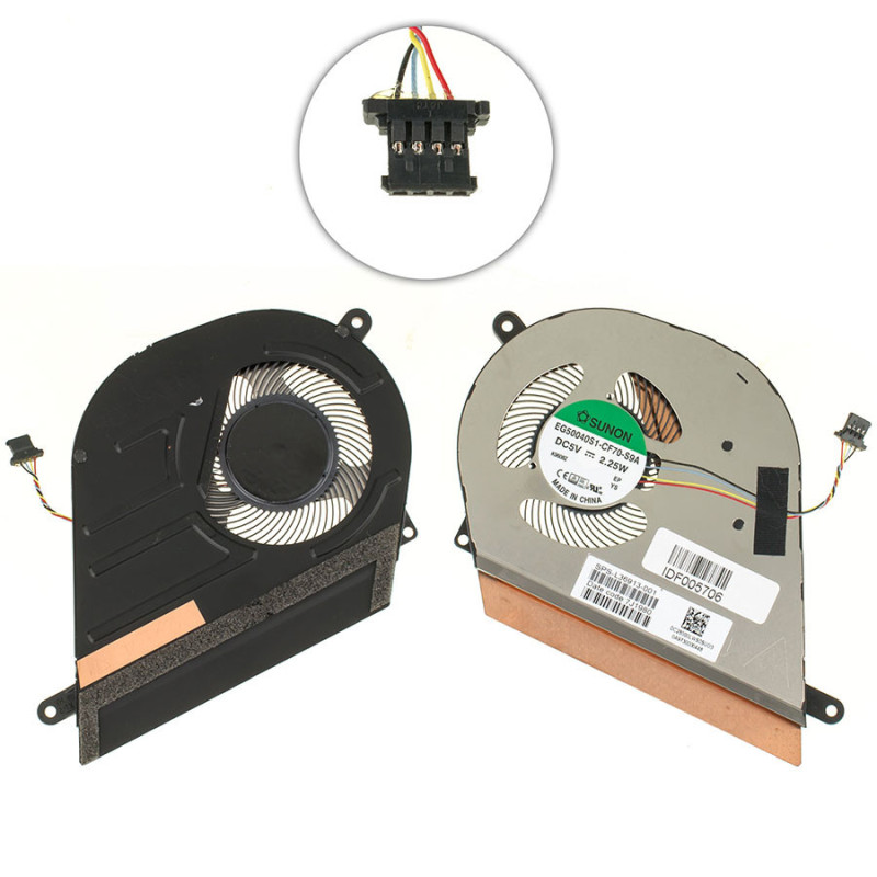 Вентилятор для ноутбука HP ChromeBook X360 14-DA DC 5V 2.25W 4pin L36913-001 5 V 2.25 W 4 pin L36913 001