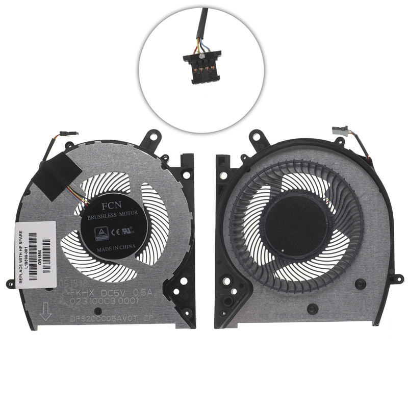 Вентилятор для ноутбука HP Envy 13-AQ 13-AR 13-AG 4pin L19599-001 L19599 001 4 pin Вентилятор для ноутбука HP Envy 13-AQ 13-AR 13-AG 4pin L19599-001 L19599 001 4 pin