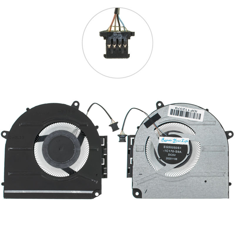 Вентилятор HP Envy 17-ch 17.3 inch Laptop PC 17-ch0000 23S95AV 23S97AV 23T01AV 23T02AV 17-ch1000 436W7AV 436W9AV 436X1AV 436X2A