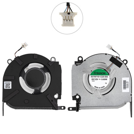 Вентилятор для ноутбука HP Omen 16-K CPU FAN 12V 80W N18100-001 N18099-001 N14087-001 N18100 N18099 001 N14087 12 V 80 W