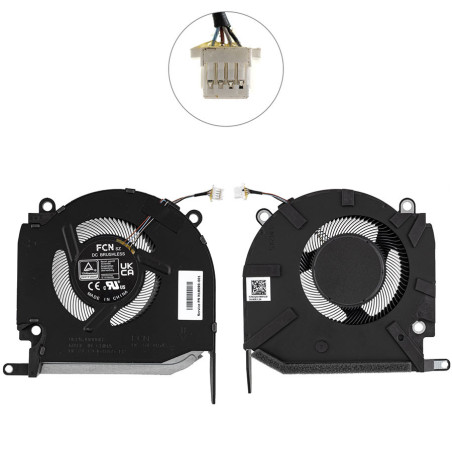 Вентилятор HP Omen 16-K N18091-001 0FPKK0000H FCN DFS5K223052839 N14086-001 N18090-001 0FPKJ0000H DFS5L329164865 NS75C006-21J20